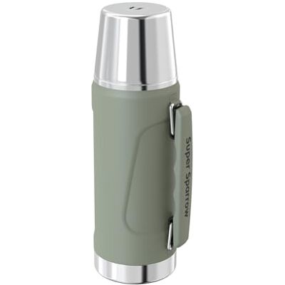 Super Thermoskanne Thermosflasche Edelstahl 1000ml BPA-Frei Trinkflasche Auslaufsicherer Deckel Fungiert als Trinkbecher Thermobecher für Sport, Outdoor Super Thermoskanne Thermosflasche Edelstahl 1000ml BPA-Frei Trinkflasche Auslaufsicherer Deckel Fungiert als Trinkbecher Thermobecher für Sport, Outdoor