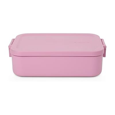 Brabantia Make & Take Lunch Box (1,1 l), Brotdose mit Fächern für getrennte Aufbewahrung, Behälter mit Clip-Deckel, spülmaschinen- und mikrowellenfest, Lilac Pink, 20 x 13.5 x 5.5 cm Brabantia Make & Take Lunch Box (1,1 l), Brotdose mit Fächern für getrennte Aufbewahrung, Behälter mit Clip-Deckel, spülmaschinen- und mikrowellenfest, Lilac Pink, 20 x 13.5 x 5.5 cm