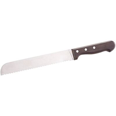 Rosenstein & Söhne Küchenmesser Edelstahl: Brotmesser mit 20-cm-Klinge und Griff aus Blackwood-Holzgriff (Brotmesser Wellenschliff, große) Rosenstein & Söhne Küchenmesser Edelstahl: Brotmesser mit 20-cm-Klinge und Griff aus Blackwood-Holzgriff (Brotmesser Wellenschliff, große)