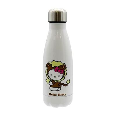 CYPBRANDS Hello Kitty, Sanrio, Flasche, Wasserflasche, Kanister, Trinkflasche, Horoskop, Löwe, 550 ml, Weiß, offizielles Produkt CYPBRANDS Hello Kitty, Sanrio, Flasche, Wasserflasche, Kanister, Trinkflasche, Horoskop, Löwe, 550 ml, Weiß, offizielles Produkt