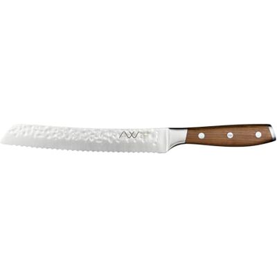 Rio Ashwood 20 cm Brotmesser Wellenschliff – Professionelles Kochmesser Ultrascharfe Klinge Deutschem Edelstahl – Antihaftbeschichtung Gehämmerter Oberfläche – Langlebiger Vollerl-Griff Rio Ashwood 20 cm Brotmesser Wellenschliff – Professionelles Kochmesser Ultrascharfe Klinge Deutschem Edelstahl – Antihaftbeschichtung Gehämmerter Oberfläche – Langlebiger Vollerl-Griff
