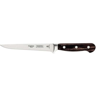 Tramontina Century Wood Ausbeinmesser, Chrom-Molybdän-Stahl, 15 cm Klinge, Holzgriff, Rostfrei Tramontina Century Wood Ausbeinmesser, Chrom-Molybdän-Stahl, 15 cm Klinge, Holzgriff, Rostfrei