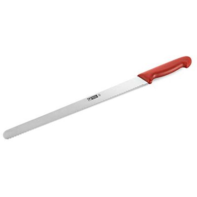 Thermohauser Konditormesser (Stahl, rostfrei), einseitiger Wellenschliff, mit rotem Kunststoffgriff, Klinge 36 cm, Rot Thermohauser Konditormesser (Stahl, rostfrei), einseitiger Wellenschliff, mit rotem Kunststoffgriff, Klinge 36 cm, Rot