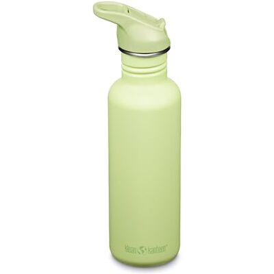 Klean Kanteen Fahrrad Trinkflaschen Classic Narrow (Flip Sport) mit Trinkverschluss aus Edelstahl in der Farbe Grün mit einem Volumen von 800 ml, 1011199 Klean Kanteen Fahrrad Trinkflaschen Classic Narrow (Flip Sport) mit Trinkverschluss aus Edelstahl in der Farbe Grün mit einem Volumen von 800 ml, 1011199