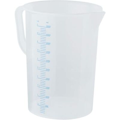 GRÄWE Messbecher 5000 ml, Kunststoff (PP), Skala & Ausgießer Transparenter Kunststoff-Messbecher mit 5000-ml-Skala, Griff und Ausgießer – zum Abmessen, Rühren und Dosieren GRÄWE Messbecher 5000 ml, Kunststoff (PP), Skala & Ausgießer Transparenter Kunststoff-Messbecher mit 5000-ml-Skala, Griff und Ausgießer – zum Abmessen, Rühren und Dosieren
