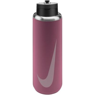 Nike SS Recharge Straw Bottle 24oz 709 ml Edelstahl Trinkflasche Sportflasche Training Fitness mit Strohhalm, Peony/Black/Pink Foam Nike SS Recharge Straw Bottle 24oz 709 ml Edelstahl Trinkflasche Sportflasche Training Fitness mit Strohhalm, Peony/Black/Pink Foam