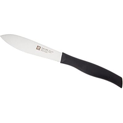 ZWILLING Twin Grip Brötchenmesser, Mit Welle, Klingenlänge 11cm, Kunststoffgriff, Schwarz ZWILLING Twin Grip Brötchenmesser, Mit Welle, Klingenlänge 11cm, Kunststoffgriff, Schwarz