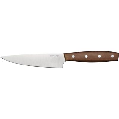Fiskars Folken Kochmesser, Klein, Klingenlänge 12 cm, Klinge aus deutschem Edelstahl, Griff aus FSC-zertifiziertem Ahornholz, 1075693 Fiskars Folken Kochmesser, Klein, Klingenlänge 12 cm, Klinge aus deutschem Edelstahl, Griff aus FSC-zertifiziertem Ahornholz, 1075693