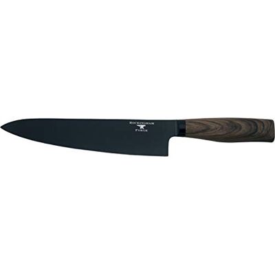 Rio Forester Series 8” Kochmesser – Klinge aus Edelstahl mit einer Schwarzoxid Beschichtung, ergonomischer Griff aus Holz, Chefkochmesser Rio Forester Series 8” Kochmesser – Klinge aus Edelstahl mit einer Schwarzoxid Beschichtung, ergonomischer Griff aus Holz, Chefkochmesser