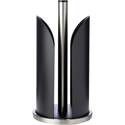 ZELLER PRESENT SCHÖNER LEBEN. PRAKTISCH WOHNEN. Zeller 27217 Küchenrollenhalter, Edelstahl/Metall, matt, schwarz, Ø15x30,5 ZELLER PRESENT SCHÖNER LEBEN. PRAKTISCH WOHNEN. Zeller 27217 Küchenrollenhalter, Edelstahl/Metall, matt, schwarz, Ø15x30,5