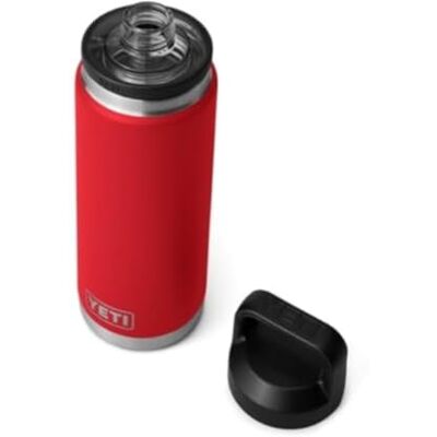 YETI Rambler Trinkflasche 26 oz (769 ml) Rescue Red – Edelstahl Trinkflasche, Wasserflasche Sport mit Chug–Verschluss, isolierte Sportflasche YETI Rambler Trinkflasche 26 oz (769 ml) Rescue Red – Edelstahl Trinkflasche, Wasserflasche Sport mit Chug–Verschluss, isolierte Sportflasche
