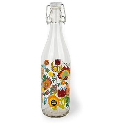 Excelsa New Delhi Wasserflasche, 1 Liter, Glas, mit Dichtung Excelsa New Delhi Wasserflasche, 1 Liter, Glas, mit Dichtung