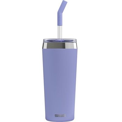 Sigg Helia Kaffeebecher to go 0.6 L, doppelwandig isolierter Thermobecher mit Glas-Strohhalm, auslaufsicherer Tumbler aus Edelstahl für heisse & kalte Getränke, Peaceful Blue Sigg Helia Kaffeebecher to go 0.6 L, doppelwandig isolierter Thermobecher mit Glas-Strohhalm, auslaufsicherer Tumbler aus Edelstahl für heisse & kalte Getränke, Peaceful Blue