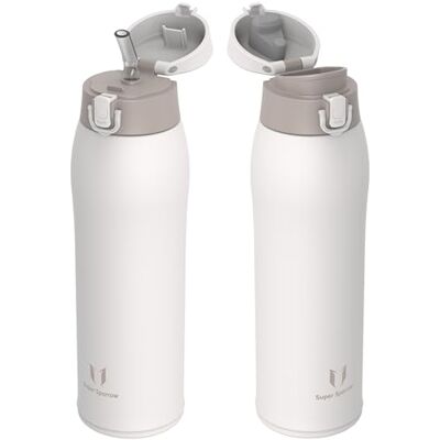 Super Sparrow Edelstahl Trinkflasche 950ml Thermosflasche 2 Deckel Super Sparrow Edelstahl Trinkflasche 950ml Thermosflasche 2 Deckel
