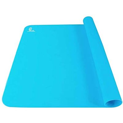 Super Rutschfeste Backunterlage Backmatte Silikon Unterlage Groß 60x40cm Antihafte Ausrollmatte Teigmatte Silikonmatte Küche Hitzebeständig Arbeitsmatte für Fondant Gebäck Pizza(Blau) Super Rutschfeste Backunterlage Backmatte Silikon Unterlage Groß 60x40cm Antihafte Ausrollmatte Teigmatte Silikonmatte Küche Hitzebeständig Arbeitsmatte für Fondant Gebäck Pizza(Blau)