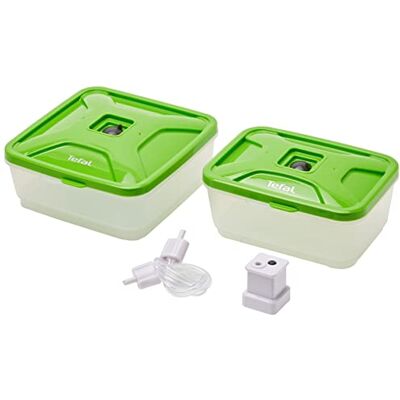 Tefal XA258010 Vakuumbehälter für Vacupack Plus, Kunststoff, Grün, 17 x 16 x 15 cm Tefal XA258010 Vakuumbehälter für Vacupack Plus, Kunststoff, Grün, 17 x 16 x 15 cm