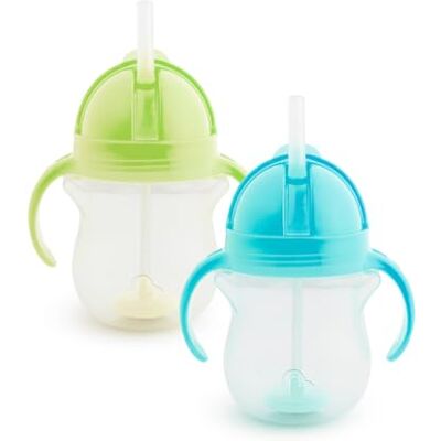 Munchkin Click Lock Tip & Sip Trinkhalm-Becher-Set - Baby & Kleinkind - Auslaufsicher Munchkin Click Lock Tip & Sip Trinkhalm-Becher-Set - Baby & Kleinkind - Auslaufsicher