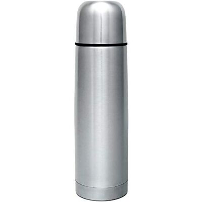 GRÄWE Thermosflasche, Edelstahl Trinkflasche, Thermoskanne, Isolierflasche für unterwegs mit Becher, auslaufsicher, spülmaschinengeeignet (Silber, 750 ml) GRÄWE Thermosflasche, Edelstahl Trinkflasche, Thermoskanne, Isolierflasche für unterwegs mit Becher, auslaufsicher, spülmaschinengeeignet (Silber, 750 ml)