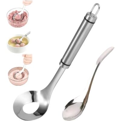 Generic Fleischbällchenlöffel Aus Edelstahl,Manueller Fleischkugelformer Edelstahl‑Fleischbällchen‑Löffel mit Löffel, Zum Formen Von Fleischbällchen,Küchenhelfer für Hackbällchen,Fischbällchen Generic Fleischbällchenlöffel Aus Edelstahl,Manueller Fleischkugelformer Edelstahl‑Fleischbällchen‑Löffel mit Löffel, Zum Formen Von Fleischbällchen,Küchenhelfer für Hackbällchen,Fischbällchen