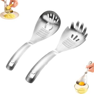 Generic Multifunktionaler 5-in-1-Küchenlöffel aus Edelstahl – Abseihen, Trennen, Reiben, Servieren & Flaschenöffnen; auch als Kartoffel- und Knoblauchstampfer geeignet Generic Multifunktionaler 5-in-1-Küchenlöffel aus Edelstahl – Abseihen, Trennen, Reiben, Servieren & Flaschenöffnen; auch als Kartoffel- und Knoblauchstampfer geeignet