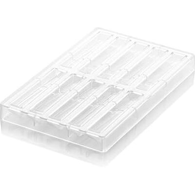 silikomart Onda-B, Tritan Schokoladenform, 6 Kavitäten, Maße 120 x 20 mm h 15 mm Volumen 10 x 26 ml Tot. 260 ml silikomart Onda-B, Tritan Schokoladenform, 6 Kavitäten, Maße 120 x 20 mm h 15 mm Volumen 10 x 26 ml Tot. 260 ml