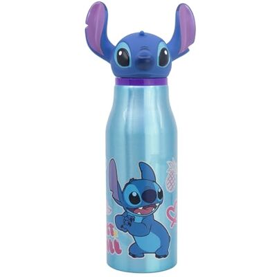 Stor Kinder Aluminium Trinkflasche Stitch 690ml mit 3D-Figur am Verschluss, BPA-frei, Ideal fuer Schule und Sport Stor Kinder Aluminium Trinkflasche Stitch 690ml mit 3D-Figur am Verschluss, BPA-frei, Ideal fuer Schule und Sport