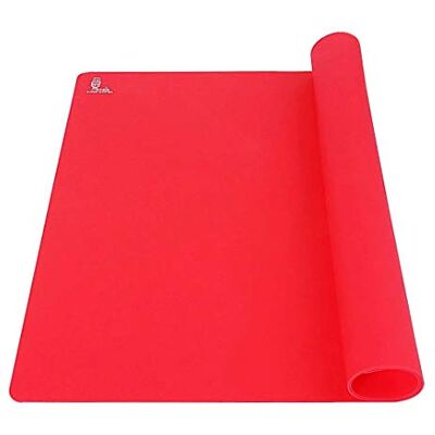 Super Antihafte Backunterlage Backmatte Silikon Matte Küche Groß 60x40cm Rutschfeste Ausrollmatte Teigmatte Silikonmatte Hitzebeständig Arbeitsmatte für Fondant Gebäck Pizza, BPA Frei(Rot) Super Antihafte Backunterlage Backmatte Silikon Matte Küche Groß 60x40cm Rutschfeste Ausrollmatte Teigmatte Silikonmatte Hitzebeständig Arbeitsmatte für Fondant Gebäck Pizza, BPA Frei(Rot)