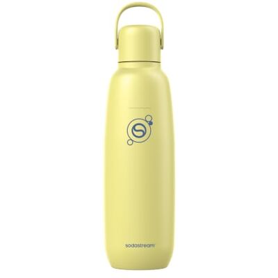 sodastream fizz & go Edelstahlflasche 0,9L, Thermosflasche, Lemon Gelb sodastream fizz & go Edelstahlflasche 0,9L, Thermosflasche, Lemon Gelb