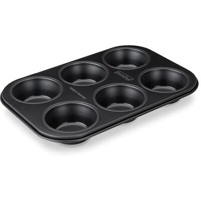 Zenker Perfect Black 6er Muffinform aus Stahlblech – zweifache Antihaftbeschichtung, Hitzebeständig bis 230°C, Ideal für köstliche Muffins Made in Germany Zenker Perfect Black 6er Muffinform aus Stahlblech – zweifache Antihaftbeschichtung, Hitzebeständig bis 230°C, Ideal für köstliche Muffins Made in Germany