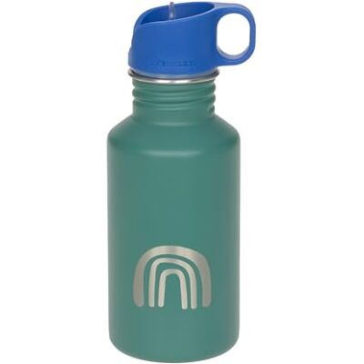 LÄSSIG Kinder Trinkflasche Edelstahl 500 ml Little Gang Rainbow Green Für Kindergarten und Schule, robust, bruchsicher, auslaufsicher, BPA-frei LÄSSIG Kinder Trinkflasche Edelstahl 500 ml Little Gang Rainbow Green Für Kindergarten und Schule, robust, bruchsicher, auslaufsicher, BPA-frei