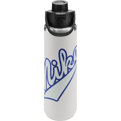 Nike SS Recharge Chug Bottle 24oz 709 ml Edelstahl Trinkflasche Sportflasche Training Graphic, Sail/Black/Game Royal/Glacier Blue Nike SS Recharge Chug Bottle 24oz 709 ml Edelstahl Trinkflasche Sportflasche Training Graphic, Sail/Black/Game Royal/Glacier Blue