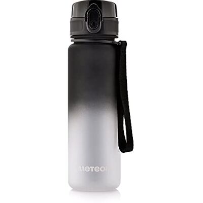meteor Trinkflasche Kinder auslaufsicher 500 ml Tritan Schwarz Weiß BPA-freie Wasserflasche mit Fruchteinsatz und Messskala, kohlensäuregeeignet, für Kindergarten, Schule, Sport und Reise meteor Trinkflasche Kinder auslaufsicher 500 ml Tritan Schwarz Weiß BPA-freie Wasserflasche mit Fruchteinsatz und Messskala, kohlensäuregeeignet, für Kindergarten, Schule, Sport und Reise