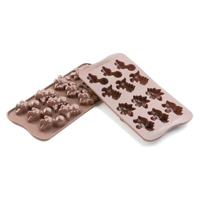 silikomart SCG16 Silikonform für DINO Pralinen, antihaftbeschichtet, 12 Pralinen, Packung mit 1 Form für Süßigkeiten, Easy Choc, 40 x 33 mm, h 16 mm, Made in Italy silikomart SCG16 Silikonform für DINO Pralinen, antihaftbeschichtet, 12 Pralinen, Packung mit 1 Form für Süßigkeiten, Easy Choc, 40 x 33 mm, h 16 mm, Made in Italy