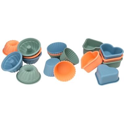 Lurch Flexi Starter Mini Cakes Backformen 18er Set für Muffins, Herzen und Gugelhupf Lurch Flexi Starter Mini Cakes Backformen 18er Set für Muffins, Herzen und Gugelhupf