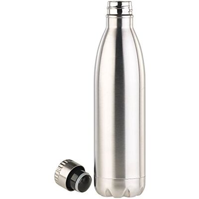 Rosenstein & Söhne Edelstahl Trinkflasche: Doppelwandige Vakuum-Isolierflasche aus Edelstahl, 750 ml (Doppelwandige Trinkflasche, Edelstahlflasche, Kaffee) Rosenstein & Söhne Edelstahl Trinkflasche: Doppelwandige Vakuum-Isolierflasche aus Edelstahl, 750 ml (Doppelwandige Trinkflasche, Edelstahlflasche, Kaffee)