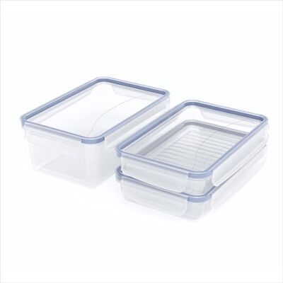 Rotho Clic & Lock 3er-Set Frischhaltedosen 2x 1l & 1x 2l Vorratsdosen Rotho Clic & Lock 3er-Set Frischhaltedosen 2x 1l & 1x 2l Vorratsdosen