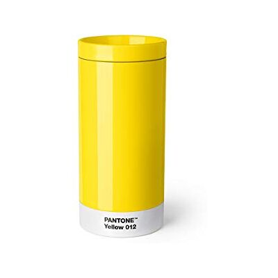 Pantone To-Go Cup Reisebecher, Edelstahl mit Thermofunktion, Yellow 012, 430ml Pantone To-Go Cup Reisebecher, Edelstahl mit Thermofunktion, Yellow 012, 430ml