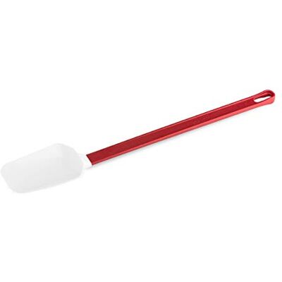 Thermohauser Stielschaber (Silikon) weiß,44,2x7,5cm, Löffel, roter Griff (Nylon) Thermohauser Stielschaber (Silikon) weiß,44,2x7,5cm, Löffel, roter Griff (Nylon)