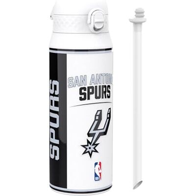 ion8 NBA San Antonio Spurs Trinkflasche Mit Herausnehmbarem Strohhalm, 750ml/24oz, Auslaufsichere Isolierflasche, Leicht Zu Öffnen, Sicherer Verschluss, Spülmaschinenfest, Klappdeckel, Metallflasche ion8 NBA San Antonio Spurs Trinkflasche Mit Herausnehmbarem Strohhalm, 750ml/24oz, Auslaufsichere Isolierflasche, Leicht Zu Öffnen, Sicherer Verschluss, Spülmaschinenfest, Klappdeckel, Metallflasche