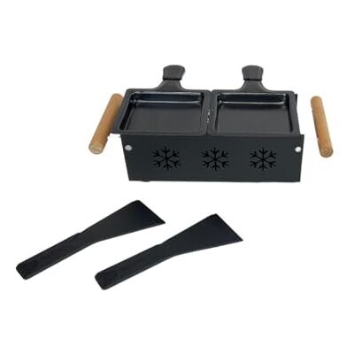 FACKELMANN 40191 Raclette-Gerät, Raclette-Gerät für 2 Personen, Käse, Kerze, Holz, Stahl, Nylon, 16 24,5 x 16 x 6,1 cm FACKELMANN 40191 Raclette-Gerät, Raclette-Gerät für 2 Personen, Käse, Kerze, Holz, Stahl, Nylon, 16 24,5 x 16 x 6,1 cm