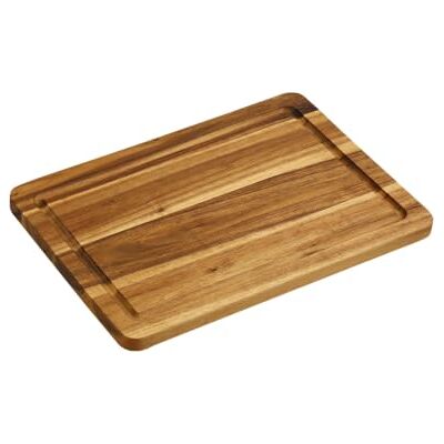 Kesper Schneid- & Tranchierbrett aus FSC®-zertifiziertem Akazienholz, mit Saftrille, 30 x 20 x 1,5 cm 28179 Kesper Schneid- & Tranchierbrett aus FSC®-zertifiziertem Akazienholz, mit Saftrille, 30 x 20 x 1,5 cm 28179