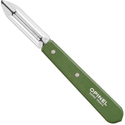 OPINEL Schäler N°115 Kaki – Edelstahlklinge 6 cm, ergonomischer Hainbuchenholzgriff, Khaki-Farben, spitze Klingen-Ecke, langlebiges Kochwerkzeug aus Frankreich, Dunkelgrün OPINEL Schäler N°115 Kaki – Edelstahlklinge 6 cm, ergonomischer Hainbuchenholzgriff, Khaki-Farben, spitze Klingen-Ecke, langlebiges Kochwerkzeug aus Frankreich, Dunkelgrün