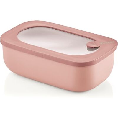 Guzzini Kitchen Active Design, STORE&MORE BIO, Dicht schließende rechteckige Dosen für Kühlschrank/Gefrierschrank/Mikrowelle Rosa Pfirsichblüte, 20 x12 x h7cm 900 ml 171001251 Guzzini Kitchen Active Design, STORE&MORE BIO, Dicht schließende rechteckige Dosen für Kühlschrank/Gefrierschrank/Mikrowelle Rosa Pfirsichblüte, 20 x12 x h7cm 900 ml 171001251