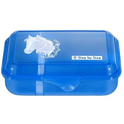 Step by Step Pferdelima Blau Brotdose - Lunchbox Step by Step Pferdelima Blau Brotdose - Lunchbox