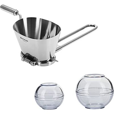 Westmark Kräuter-Set, 3tlg., 1 Kräutermühle Edelstahl + 2 Frischhaltekugeln, ø 7cm + ø 9cm, stapelbar, BPA-frei, Edelstahl/SAN Westmark Kräuter-Set, 3tlg., 1 Kräutermühle Edelstahl + 2 Frischhaltekugeln, ø 7cm + ø 9cm, stapelbar, BPA-frei, Edelstahl/SAN