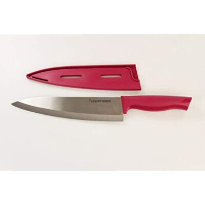 Tupperware Messer Essential-Serie dunkelpink groß Kochmesser Tupperware Messer Essential-Serie dunkelpink groß Kochmesser