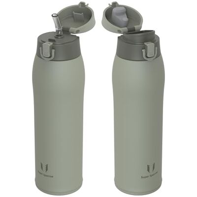 Super Sparrow Edelstahl Trinkflasche 950ml Thermosflasche 2 Deckel Super Sparrow Edelstahl Trinkflasche 950ml Thermosflasche 2 Deckel