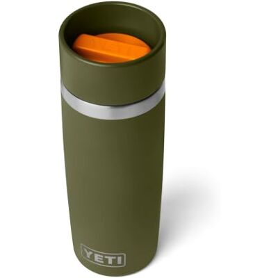YETI Rambler 16 oz (473 ml) Travel Bottle mit auslaufsicherem Commuter-Deckel, Vakuumisolierte Edelstahl-Thermoflasche – Olive/King Crab Orange YETI Rambler 16 oz (473 ml) Travel Bottle mit auslaufsicherem Commuter-Deckel, Vakuumisolierte Edelstahl-Thermoflasche – Olive/King Crab Orange