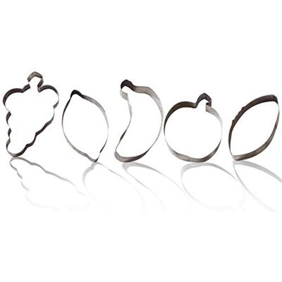 ZENKER 44854 Set 5 Keksausstecher - Traube, Banane, Apfel, Zitrone, Avocado ZENKER 44854 Set 5 Keksausstecher - Traube, Banane, Apfel, Zitrone, Avocado