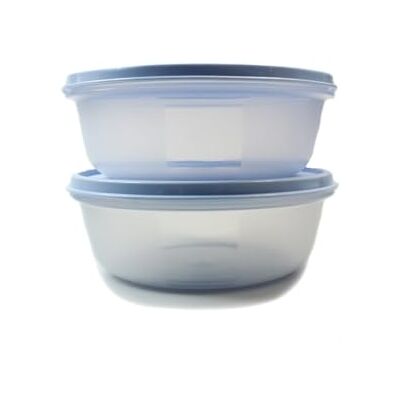 Tupperware Kühlschrank Hit-Parade 630 ml mit hellblauem Deckel (2) Tupperware Kühlschrank Hit-Parade 630 ml mit hellblauem Deckel (2)